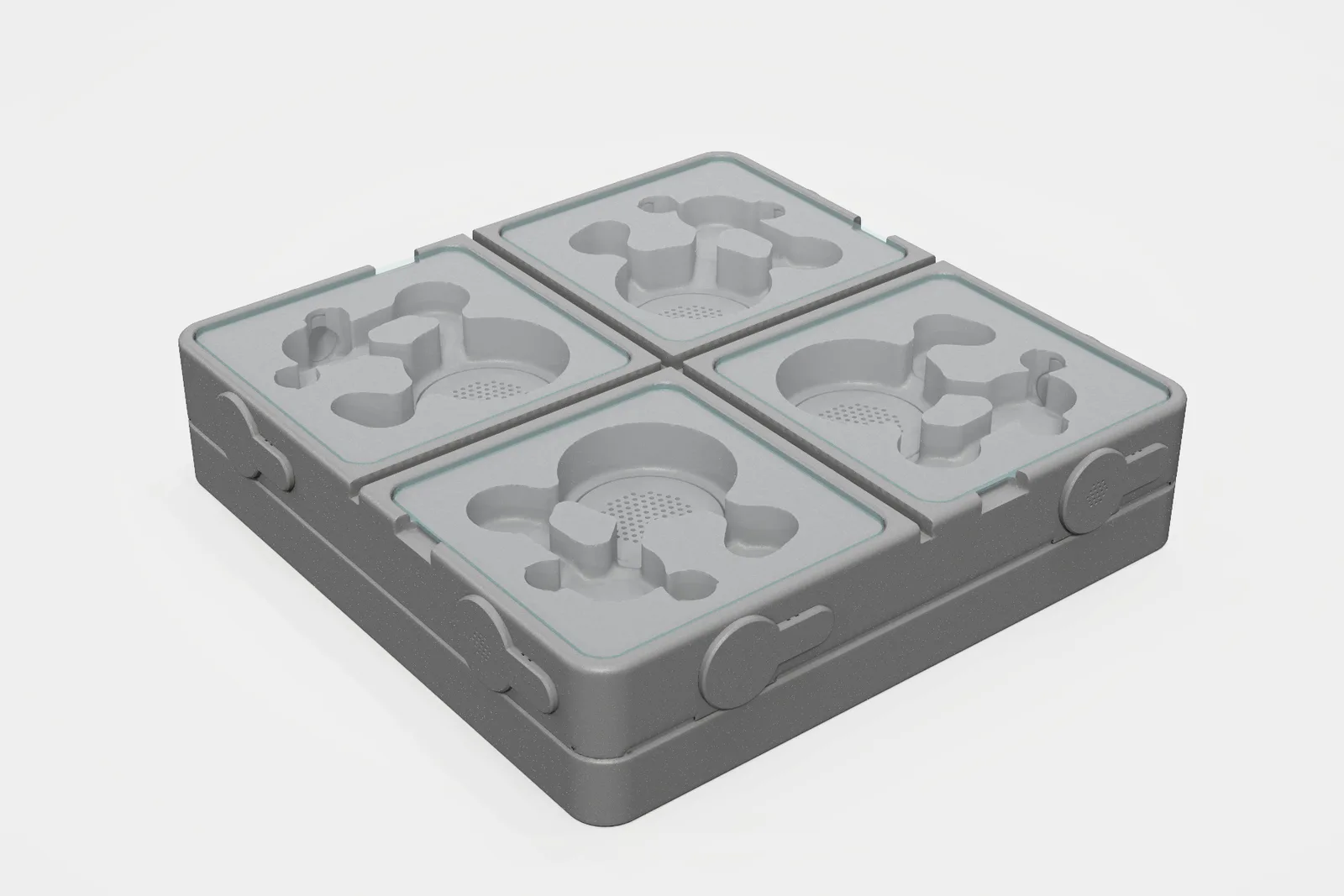 Four Corners formicarium, which keeps four separate colonies in one unit