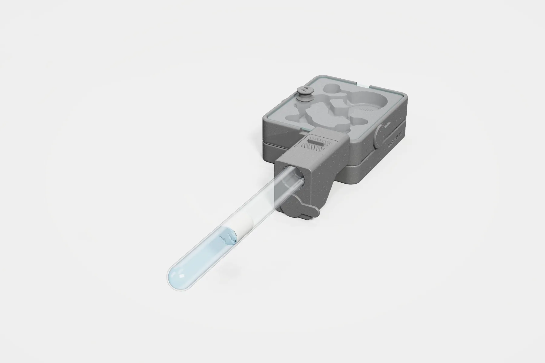 A Move-In Dock in a Founder port with a crowded 16 mm test tube pushed into it