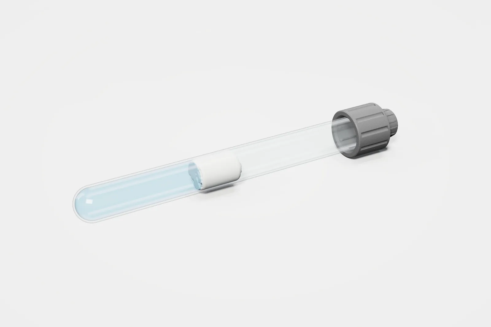 A 16 mm Test-Tube Adapter fitted to a water-filled test tube